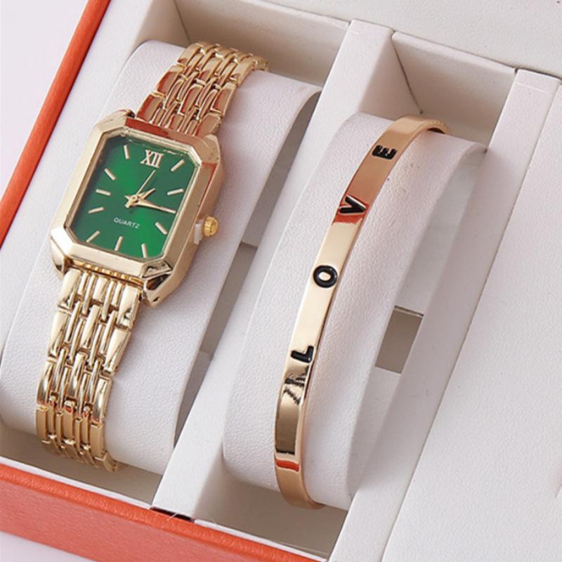 Popular Women'S Watches Supply Five-Piece Set Diamond Women'S Watches Women'S Fashion Square Quartz Watches