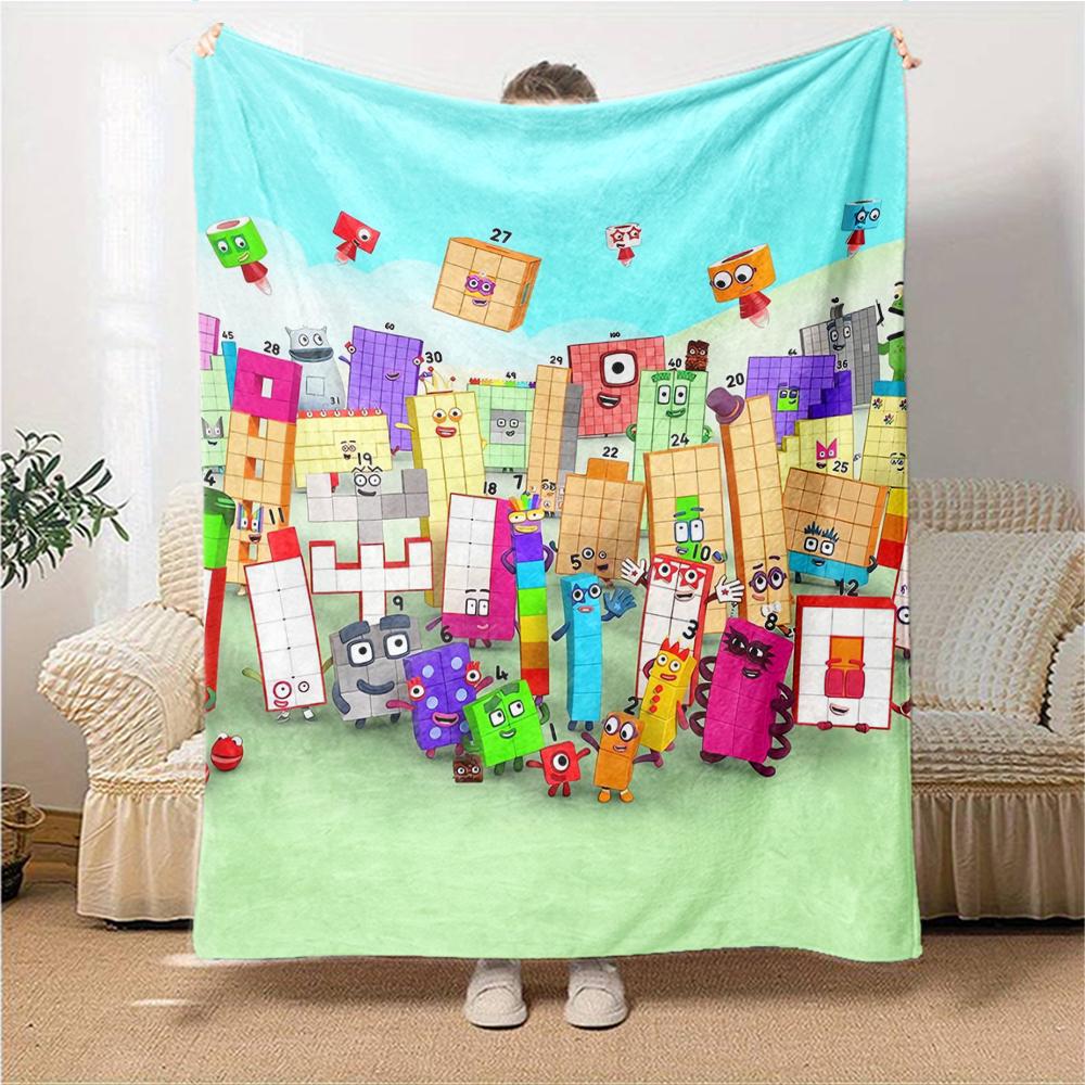 1Pc Colorful Cityscape Blanket For Couch Bed Plush Cozy Fuzzy Blanket Super Soft Warm Blankets For Fall And Winter 0918152