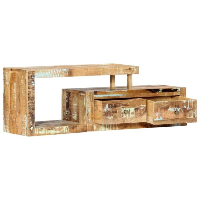VidaXL Meuble TV 120 x 30 x 40 cm Bois de récupération massif