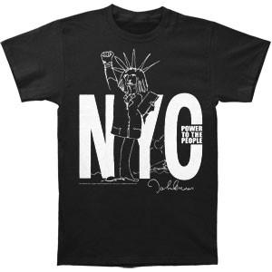 Men s Beatles NYC Power To The People (Back Print) T-shirt Small Black S