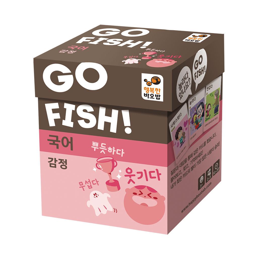 HappyBaobab Go Fish: Koreanische Sprache & Emotionen Kartenspiel - Familiäres Gehirnspiel (Ab 6 Jahren)