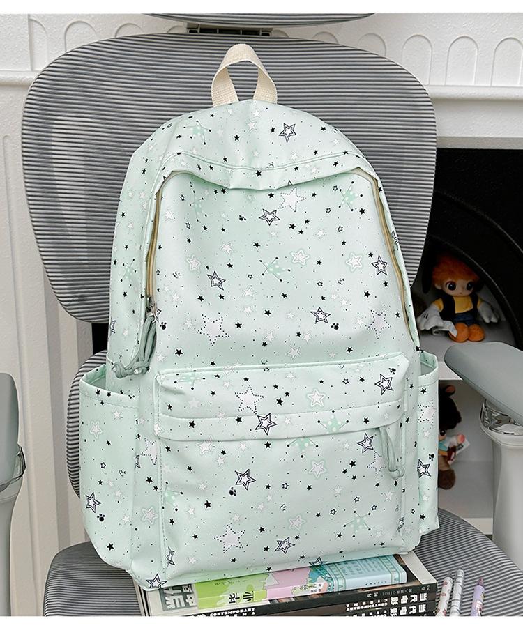 Schoolbag New Elementary School Backpack Large Capacity Cute Student School Bag Lightweight Trend Fashion Star Casual Backpack