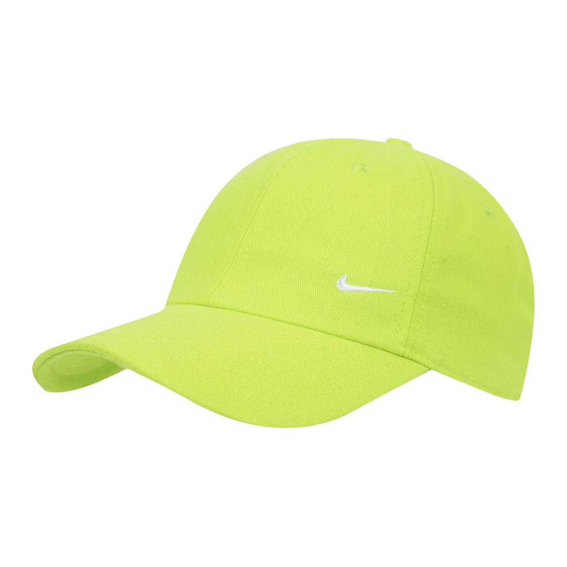 Nike Logo Embroidered Polyester Baseball Cap Unisex hats Lemon-Yellow FZ5698-389 M-L