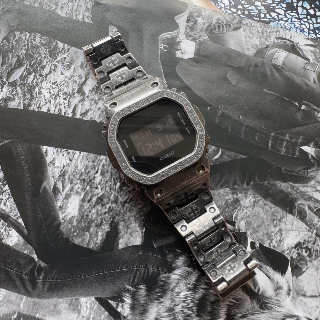 

[USED] Casio G-Shock DW5600 Custom with Stainless Steel Black Body