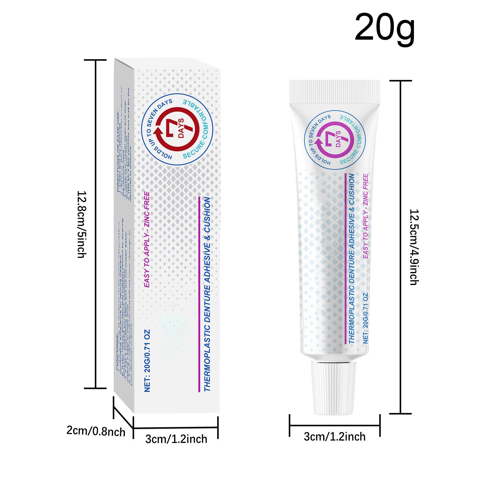 

Women Men Denture Adhesives Glue Teeth Care Thermoplastic Denture Silicone R eline Glue Adhesive Cushion Friction Fixed Dentures