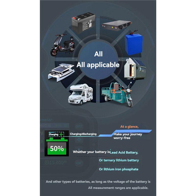M-Modern-KM140F Wifi Coulomb Meter 400A Volt-Ammeter Power RV Battery Capacity Tester Monito For All Batteries