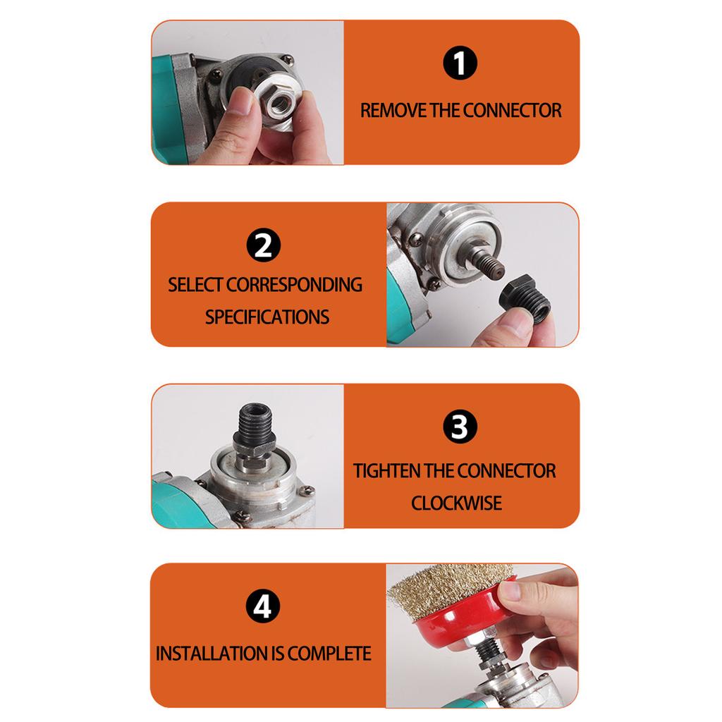 Angles Grinder Adapter Power Tool Parts M10 To M14/M16 For Cutting Cutter Angles Grinder Thread Converters