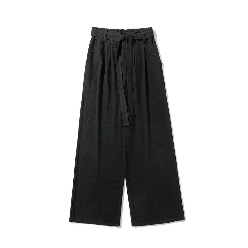 2022 Men's Chinese Style Wide-Leg Cotton Linen Pants