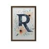 Poster Letter "R" In Floral Wreath Poster Letter "R" In Floral Wreath, 30X40 Cm, Frameless, Matte Paper 230 Gsm