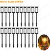 Solar LED Walkway Lights Outdoor Waterproof Durable Tungsten Warm Light Garden Patio Driveway Sidewalk Splice Decorative Lights
