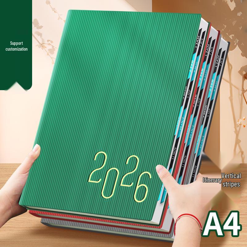 2026 A4 Daily Planner: Efficient, Thick, Self-Fillable Timeline Notebook