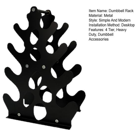 Yousheng 4-Tier Dumbbell Rack Heavy Duty Weight Stand with Handle Space Saving A-Frame Metal Home Gym Workout Dumbbell Holder