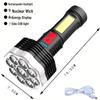 Portable Multifunctional COB LED Flashlight: USB Rechargeable, Mini Size, Bright Outdoor Work Light