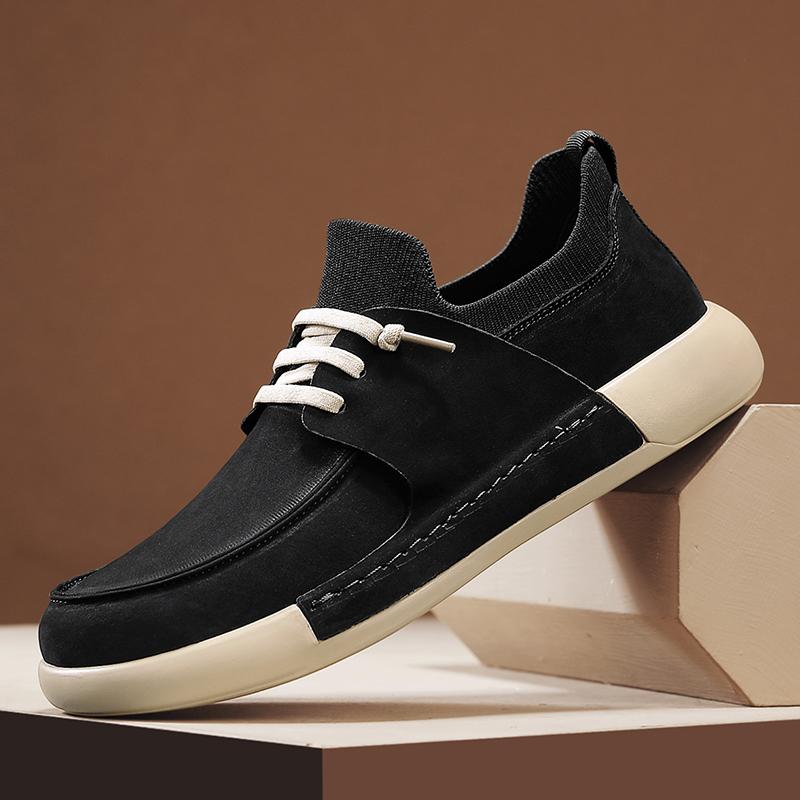 

Однотонные весенние повседневные туфли для мужчин, удобные нескользящие кроссовки, мужская мода, молодежная обувь для занятий на открытом воздухе, мужская обувь для занятий доской 39 чёрный