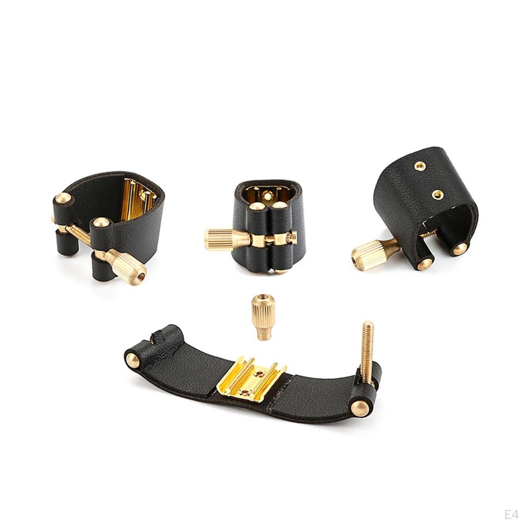 Alto Sax Artificial Leather Ligature Fastener for Sax, Clarinet ,Saxophone Accessory