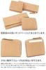Mini Wallet Zipper Genuine Leather Sand Beige [Genten] L-shaped GE-44573-40