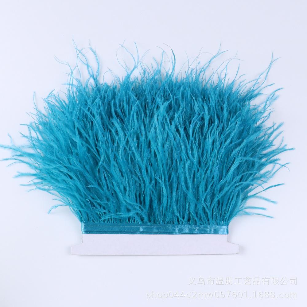 Color 10-15Cm Ostrich Hair Cloth Edge 53 Colors Wedding Clothing Accessories Diy