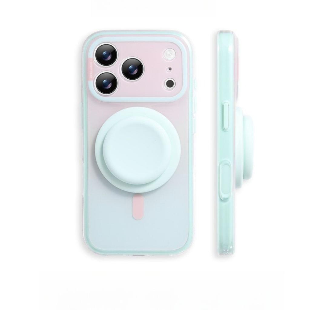 Bonbonfarbe Weiches Silikon Magnetische Buchse Für iPhone 17 16 Pro Max Starke Magnetische Anziehung Halter Ständer Für Samsung