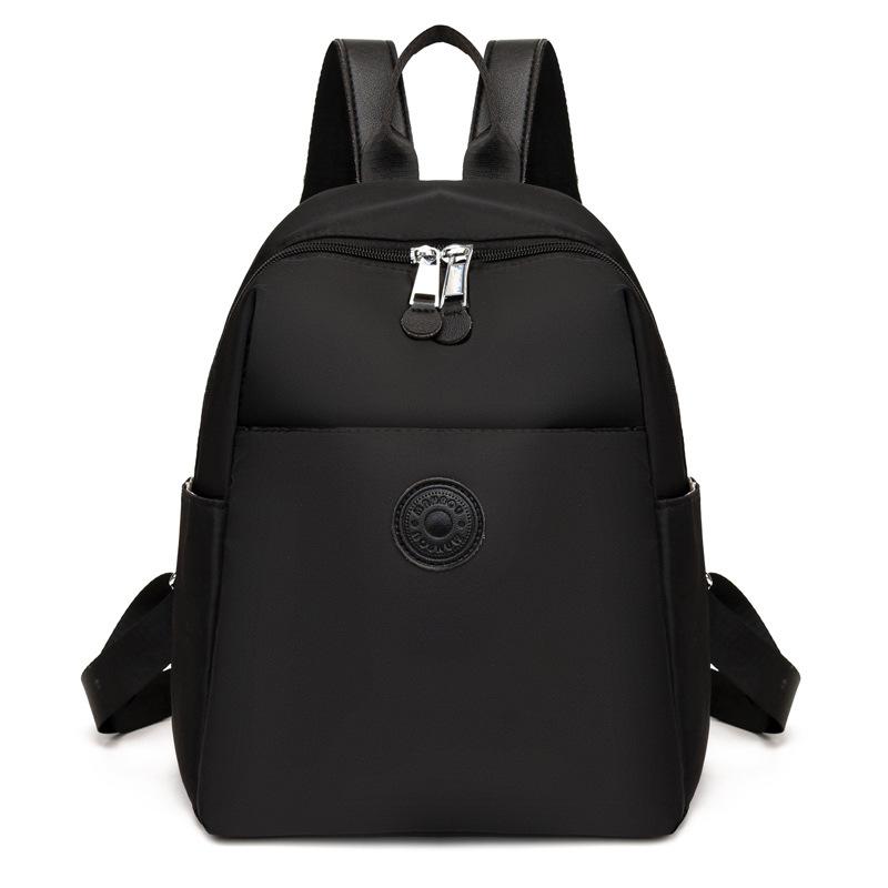 Многофункциональный рюкзак Oxford, однотонный женский, большой емкости, водонепроницаемый дорожный рюкзак чёрный