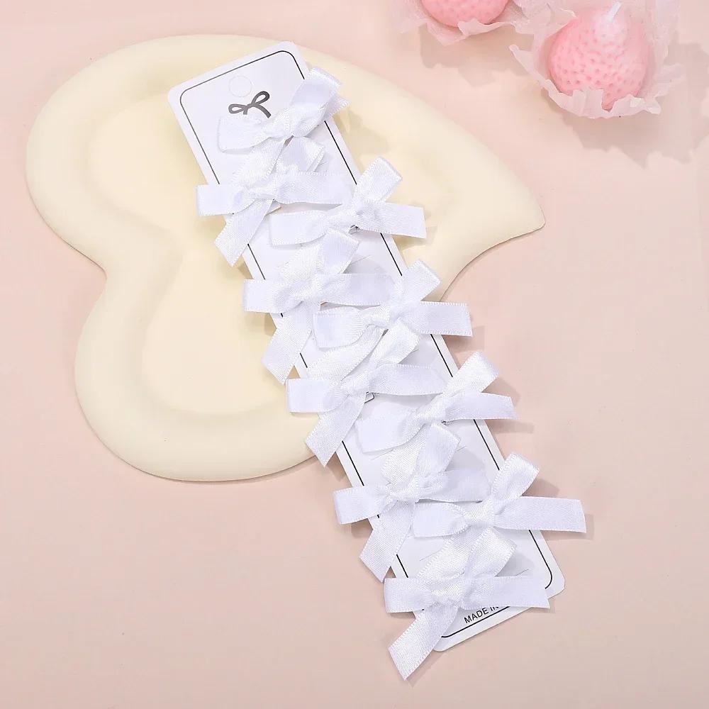 10Pcs/set Sweet Ribbon Mini Bowknot Hair Clips for Women Girls Lovely Ballet Hairpin Barrettes Headwear Kids Hair Accessories