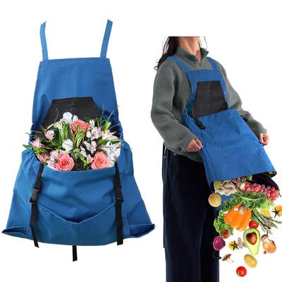 Garden Apron Outdoor Picking Large Pocket Apron Gardening Quick Release Harvest Apron Backpack Tool Gardeners Apron Picking Bag