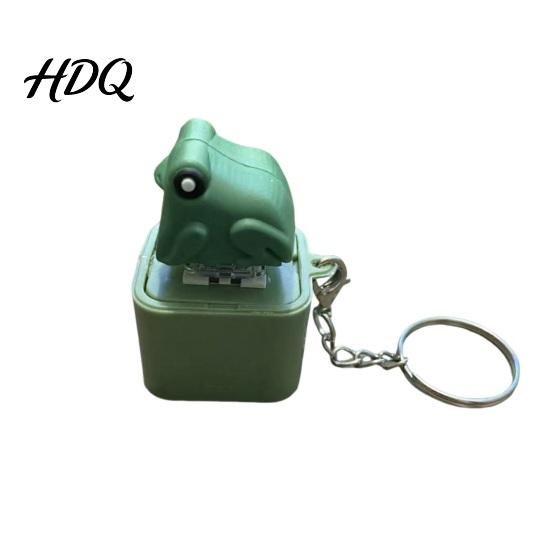 Portable Anxiety Relief Tool Seagull Frog Sound Button Keychain Creative Stress Voice 1pc B