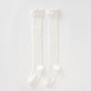 Lolita Thigh-high Socks Academy Style Thigh-high Socks Lace Trim Slimming Knee-high Socks