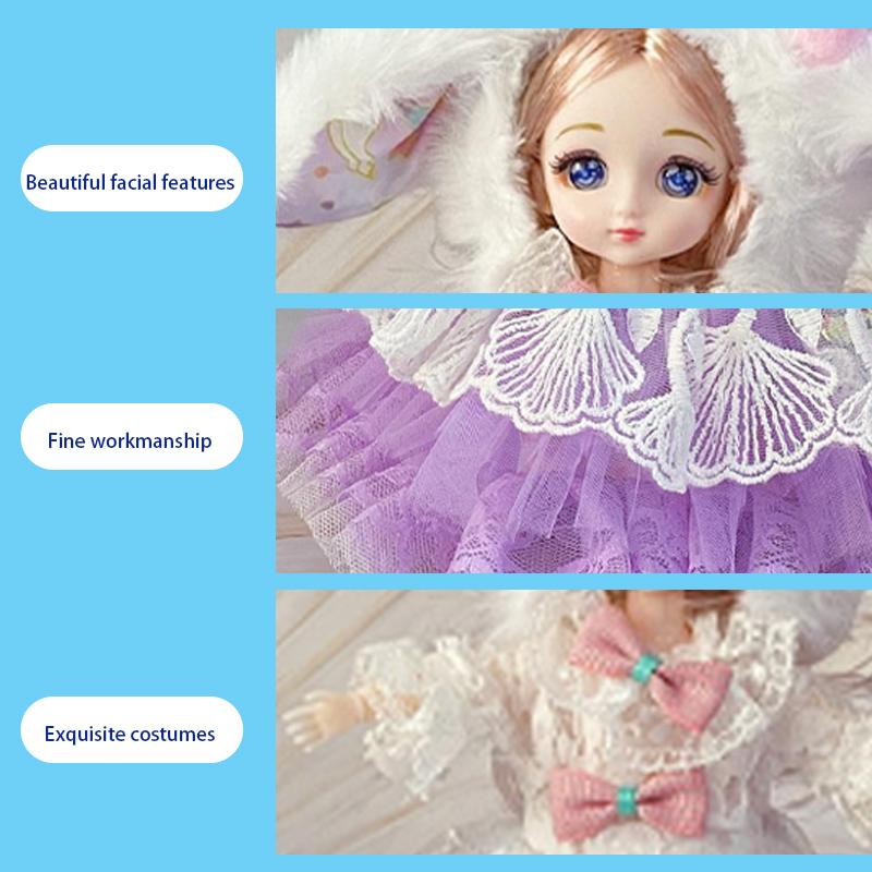 9 Inch Motorized Fashion Princess Doll With Led Lights And Music, Princess Toys For Girls And Kids, Exquisite Birthday Gifts