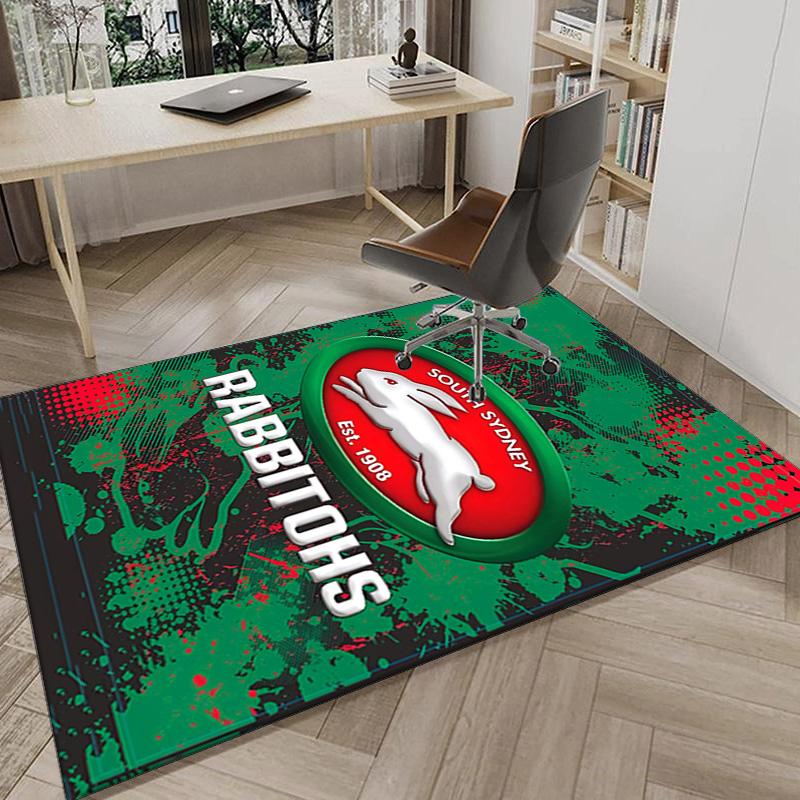 Nrl Rabbit Artwork Design Area Rug Office rug, Chair Rug, Decor Carpet Livingroom bedroom Mat, Large Size Fan gifts Christmas gifts