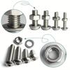 120/600pcs Stainless Steel Bolts Nuts Set Hexagon Socket Screw Nut Kits Machine Screw Hardware Fasteners Assortment M2 M3 M4 M5