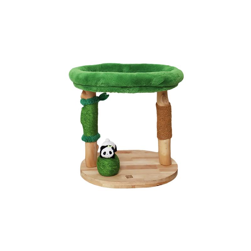 Integrated Cat Tree with Scratching Board & Bed