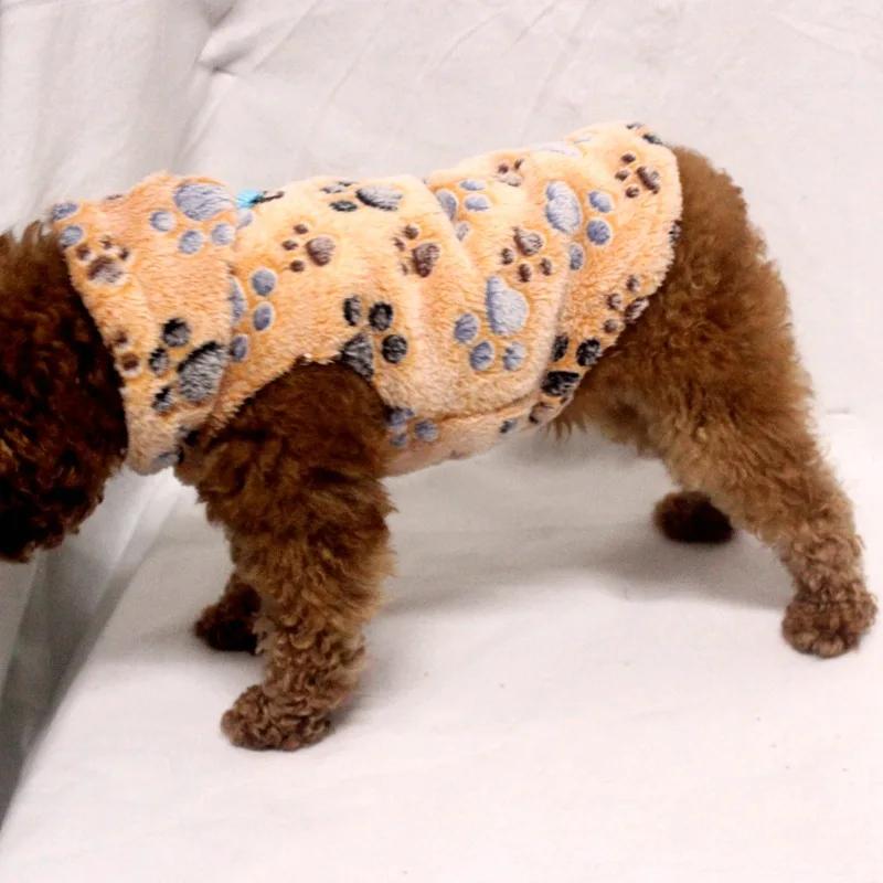 

Зимняя одежда для питомцев, одежда для собак, кошек, жилет, пальто, пижамный костюм, одежда для пуделя, бишона, мопса, худи для собак XL коричневый