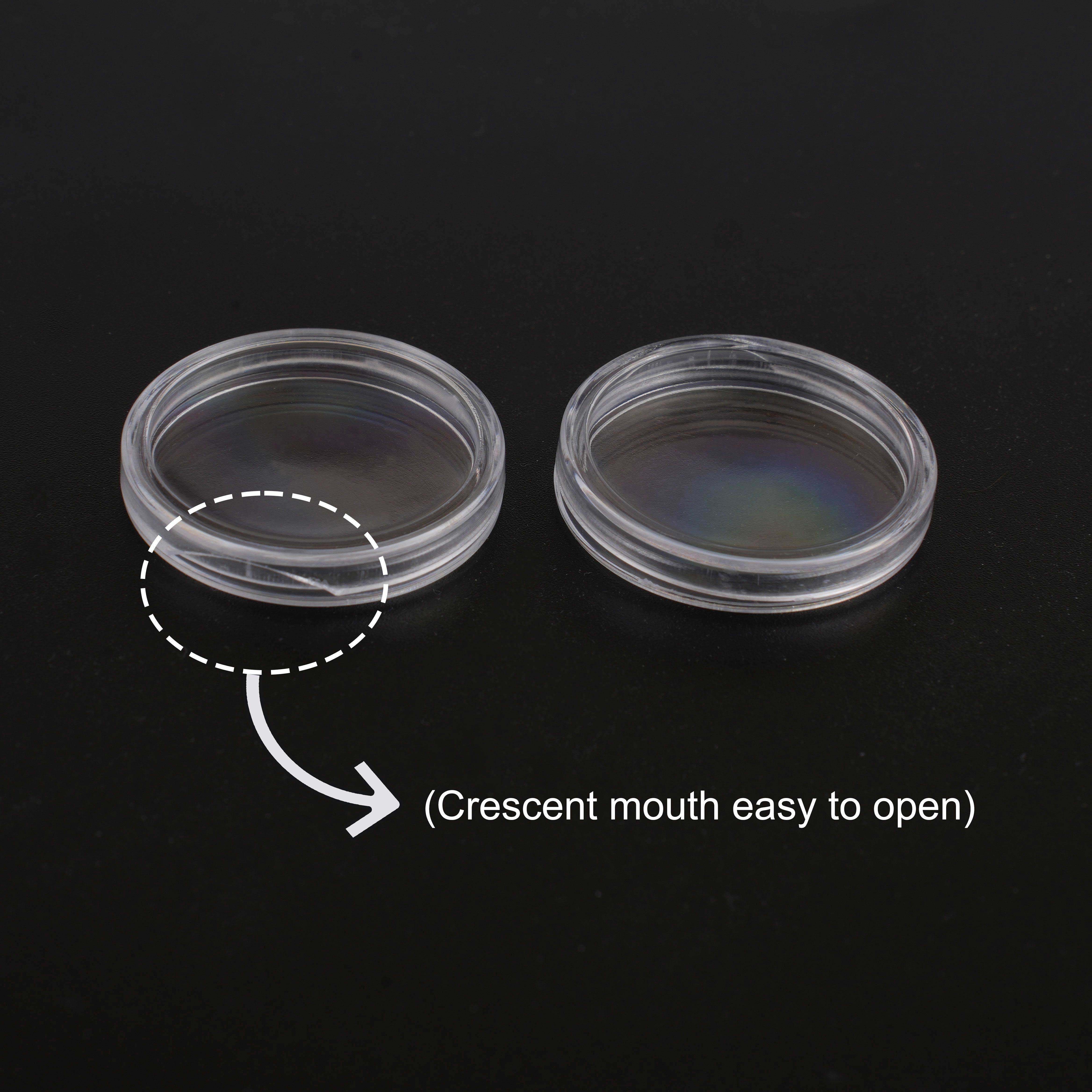 

100pcs Clear Coin Capsules Compatible with 25mm Tokens Badges Lightweight Portable Storage Solution for Collectors China Mainland