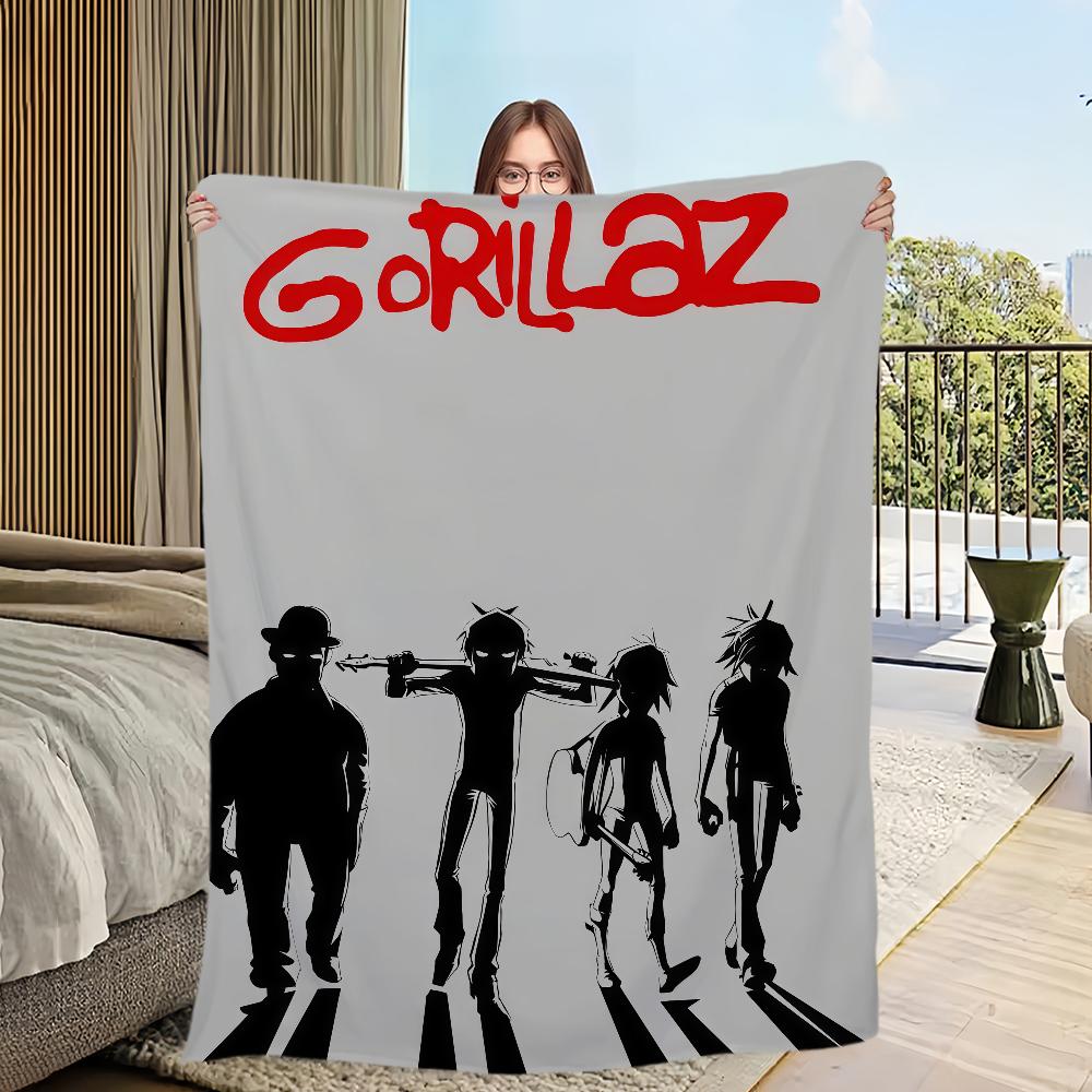 Singer Rock G-Gorillaz Blanket Flannel warm comfort soft plush blanket For Picnic Beds Sofas Homes And Bedrooms