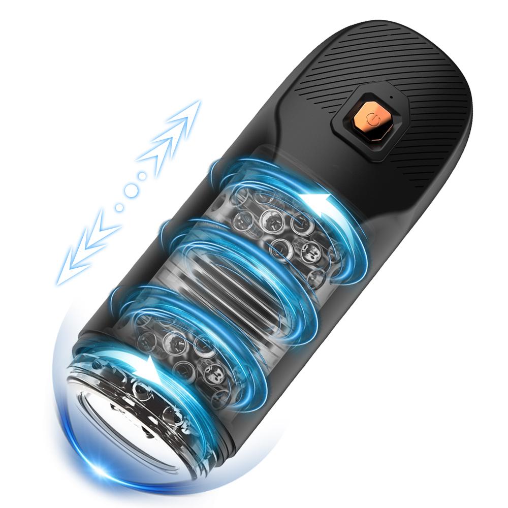 Automatic Male Masturbator With 3D Textured Sleeve 10 Thrusting Modes Adult Sex Toys For Men