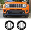 A28G-For Jeep Renegade   Front Fog Light Cover Fog Lamp Decoration Cover Trim Car Accessories