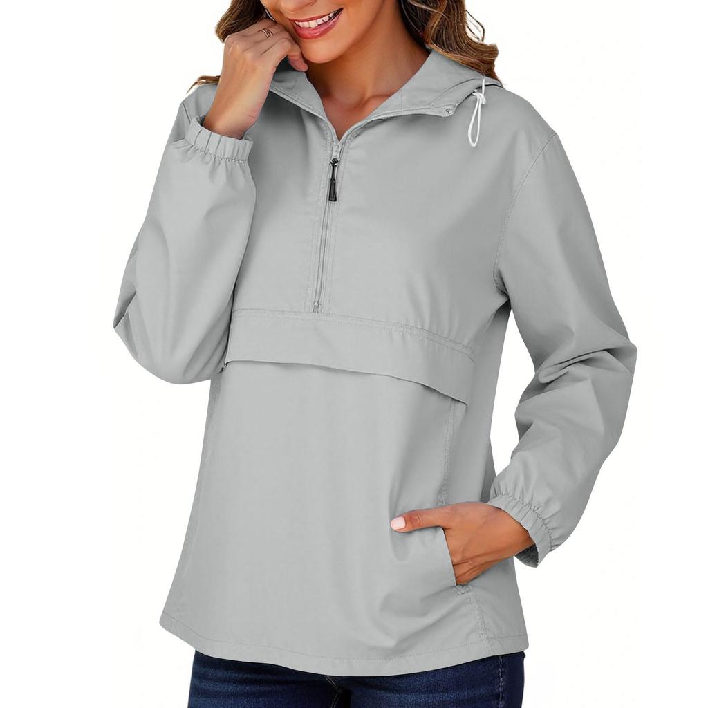Women's Fashion Casual Solid-Color Waterproof Outdoor Hiking Short-Sleeve Top