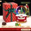 Langlebiges Weihnachtsgeschenk Kutsche Kristallkugel Spieluhr Schmuckstück Spieluhr Schnee Weihnachtsmann Schenkt Kindern Kleine Geschenke