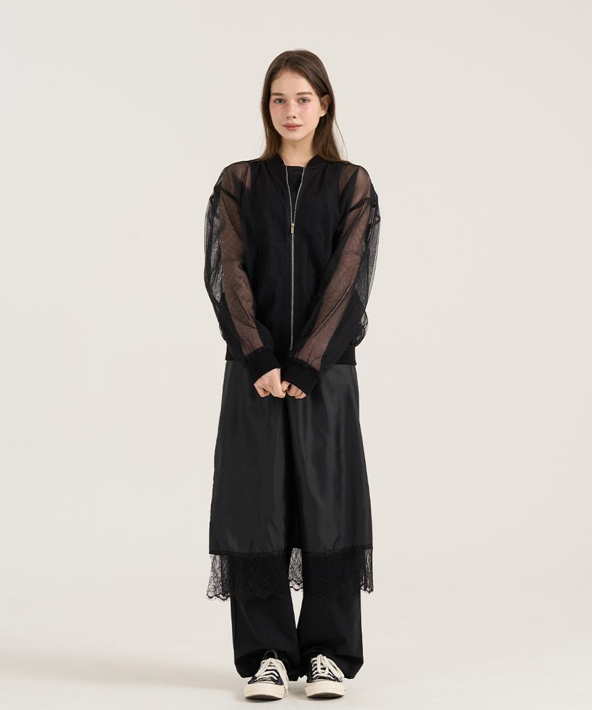 Reve Hearted Ballato Lace Slip - Black