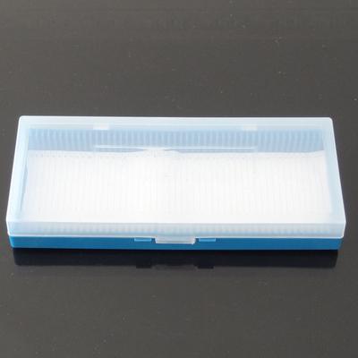 50 Pcs Slides Bio Slice Box Slots Rectangular Microscope Glass Slide Box