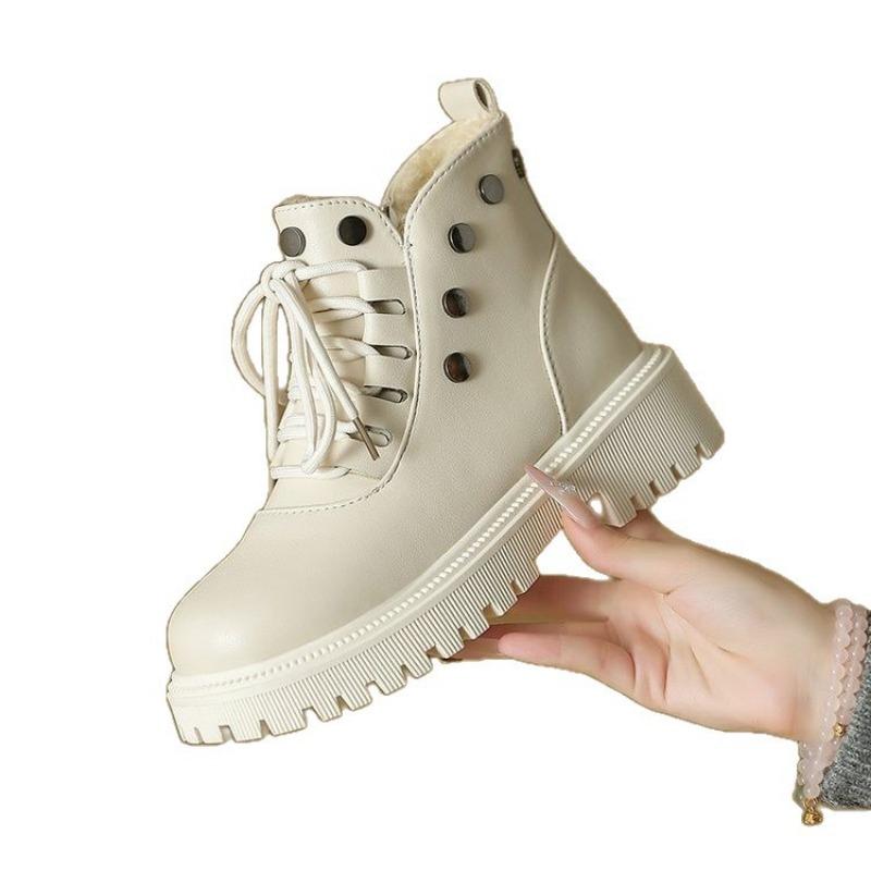 Martin boots women's new winter velvet warm non-slip thick-soled versatile fashion casual cotton boots