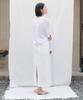 Step Around Edge Cutting Denim Skirt_White