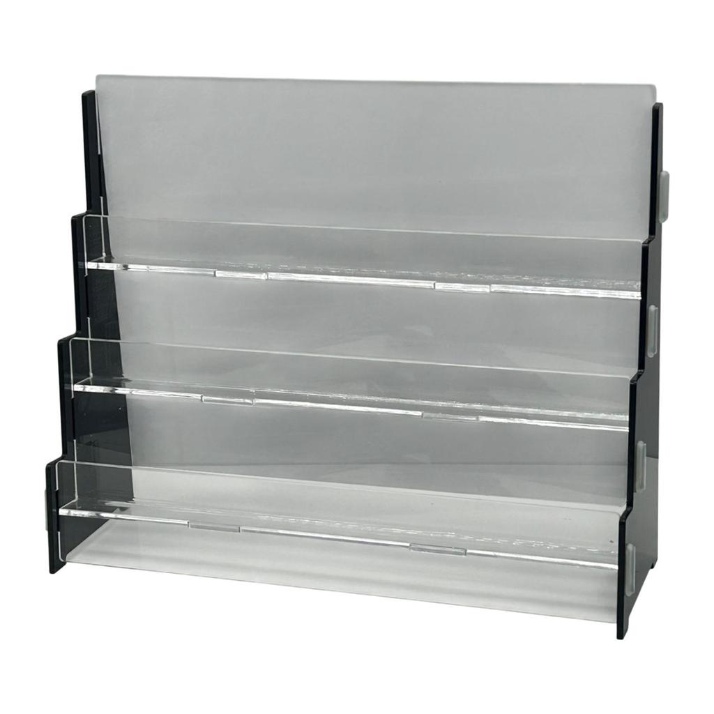 Acrylic Display Stand Sports Card Shelf Countertop Storage Tabletop Rack Holder