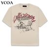 Übergroßes T-Shirt Herren Baumwolle T-Shirts Y2k Oberteil Vintage Sommer Koreanische Mode Streetwear Harajuku Grafik Hip Hop Ästhetik Kleidung