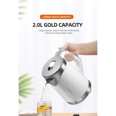 Kettle, Electric Kettle, Double-Layer Anti-Scalding Water Household Appliances Kettle