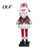 Vintage Christmas Table Centerpieces LED Lighted Figurine, Swirling Glitter Santa Claus Elk Snowman Musical Reindeer Decoration with Music for Holiday