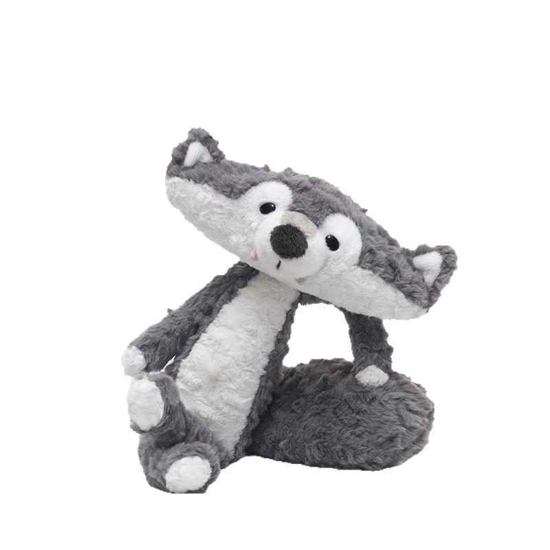 Doll New Little Gray Wolf Plush Toy Doll Gray Wolf Cute Doll Children's Doll