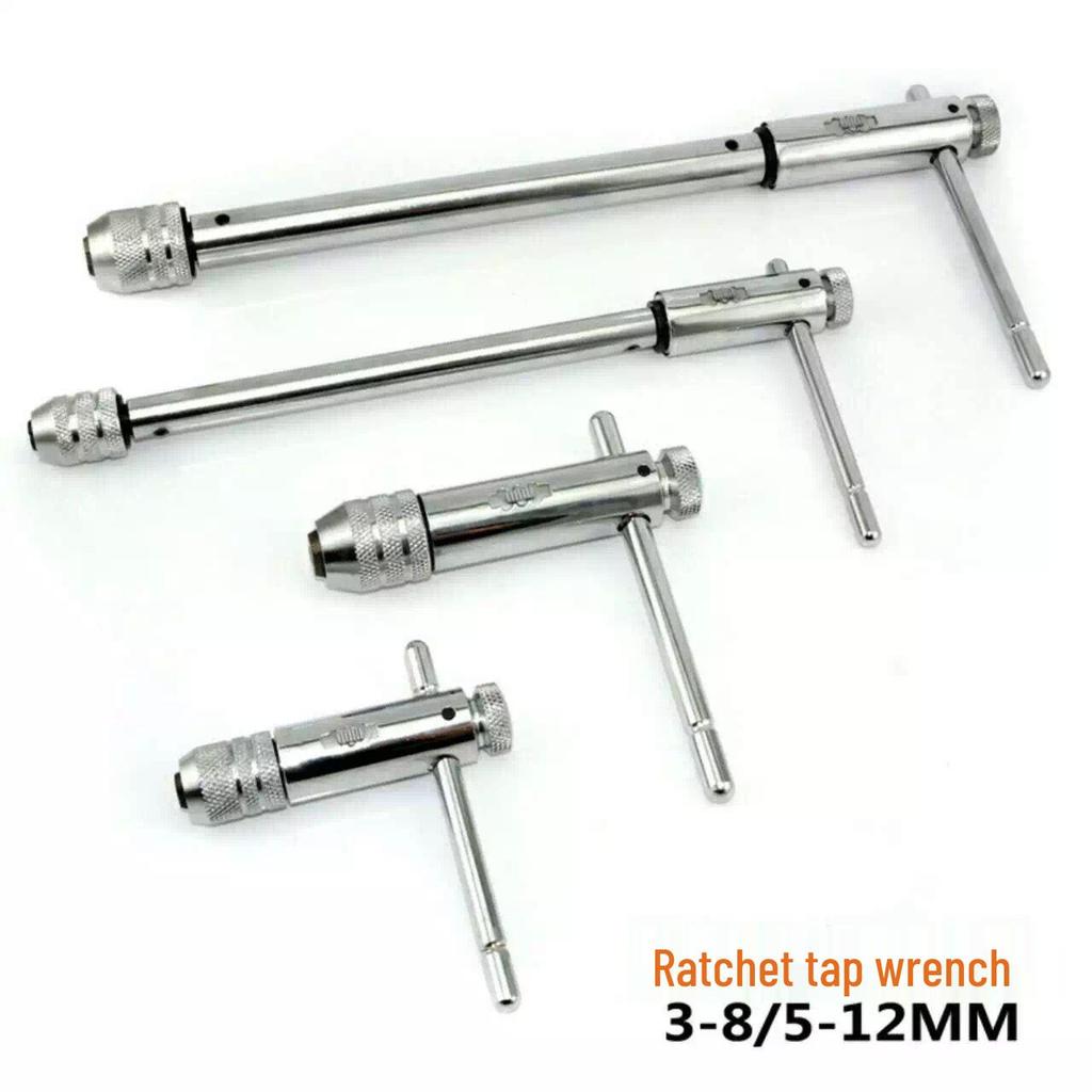 T-Handle Ratchet Tap Wrench for M3-M8 & M5-M12