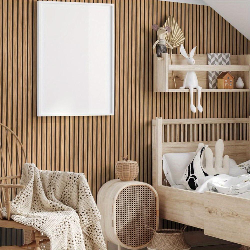 2rolls 3D Wood Grain Wallpaper Self-Adhesive Wall Panels Peel and Stick Wallpaper Home Decoration Wall Stickers Peel and Stick Easy To Clean and Cut