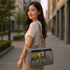 Bird Cage Parrot Carrier with Perch and Tray for Birds Small Anmial Parakeet Lovebird African Gray Cockatie Pet Travel Bag